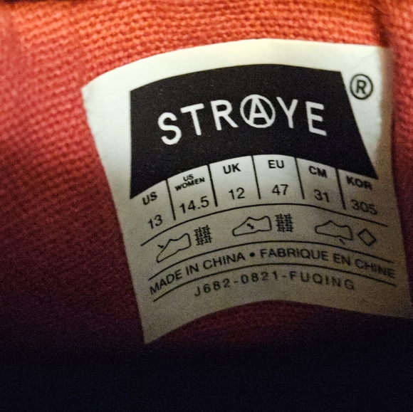 Straye GOWER Low Top Sneakers RED RAG Size men's US 13 - Picture 2 of 8